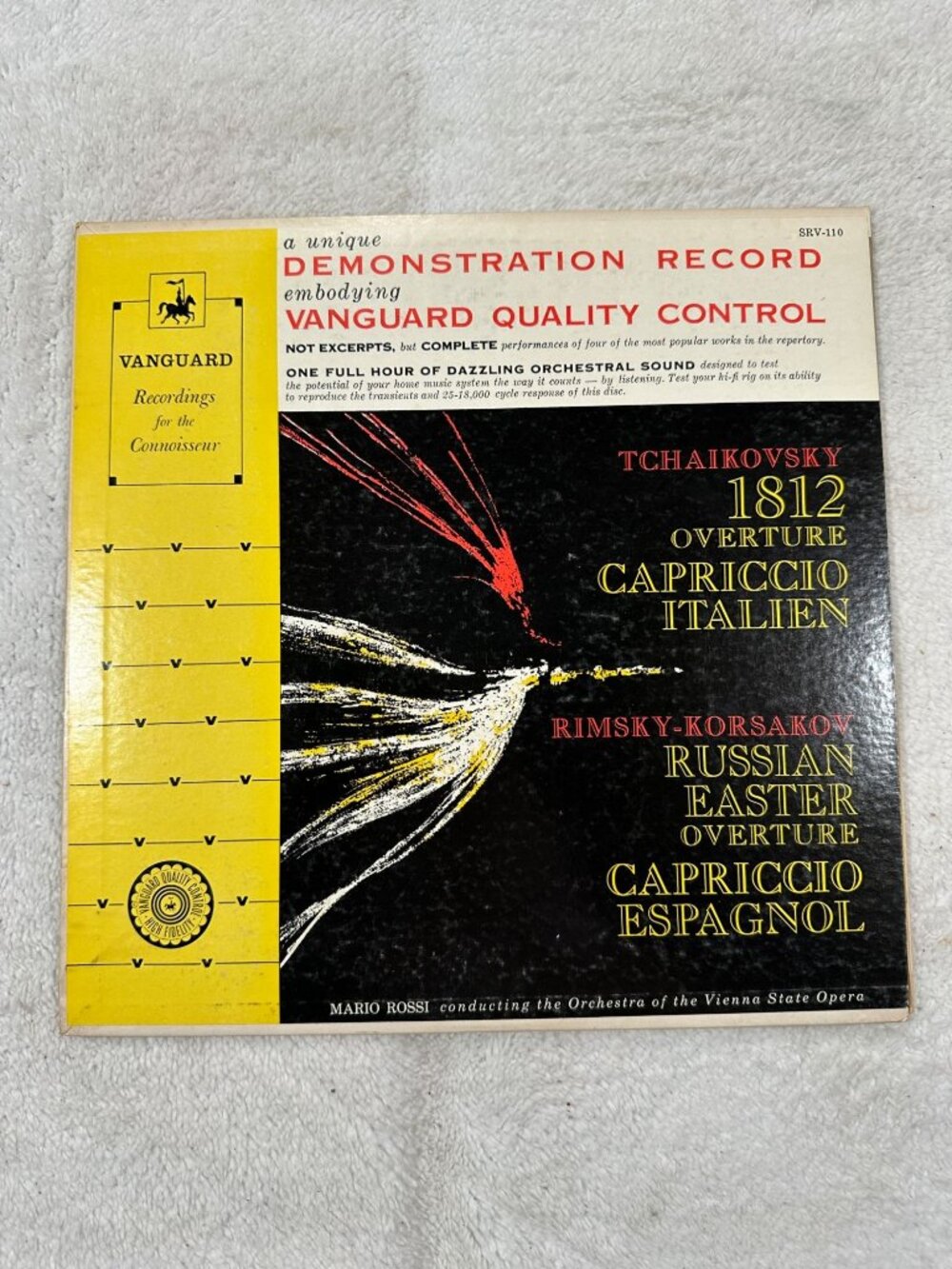 Tchaikovsky & Rimsky-Korsakov 1812 Overture Capriccio Espagnol LP Vinyl SRV110